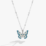 December 'Wisdom' Butterfly Birthstone Pendant