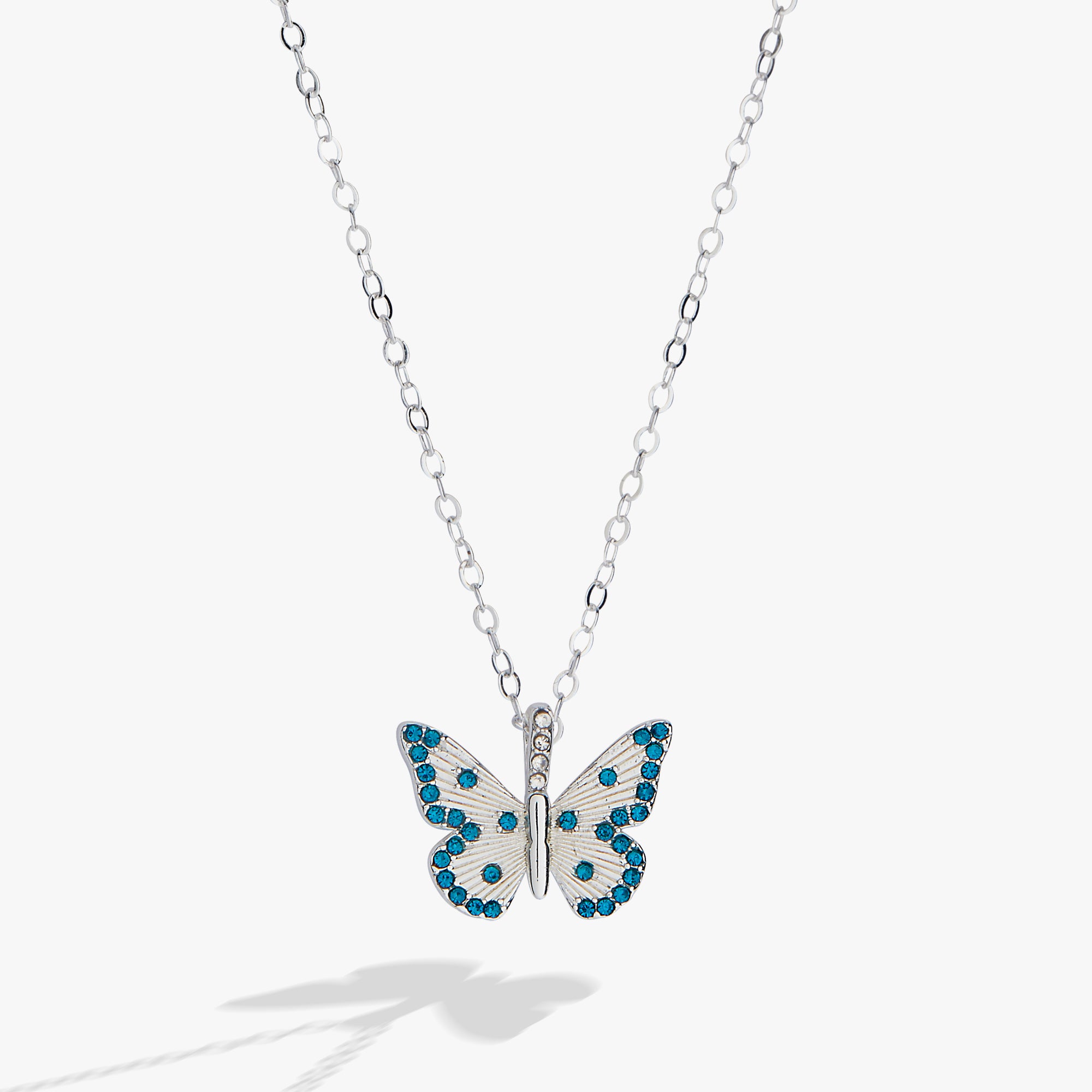 December 'Wisdom' Butterfly Birthstone Pendant