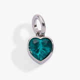 December 'Wisdom' Heart Birthstone Charm
