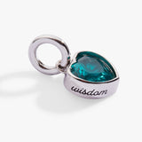 December 'Wisdom' Heart Birthstone Charm