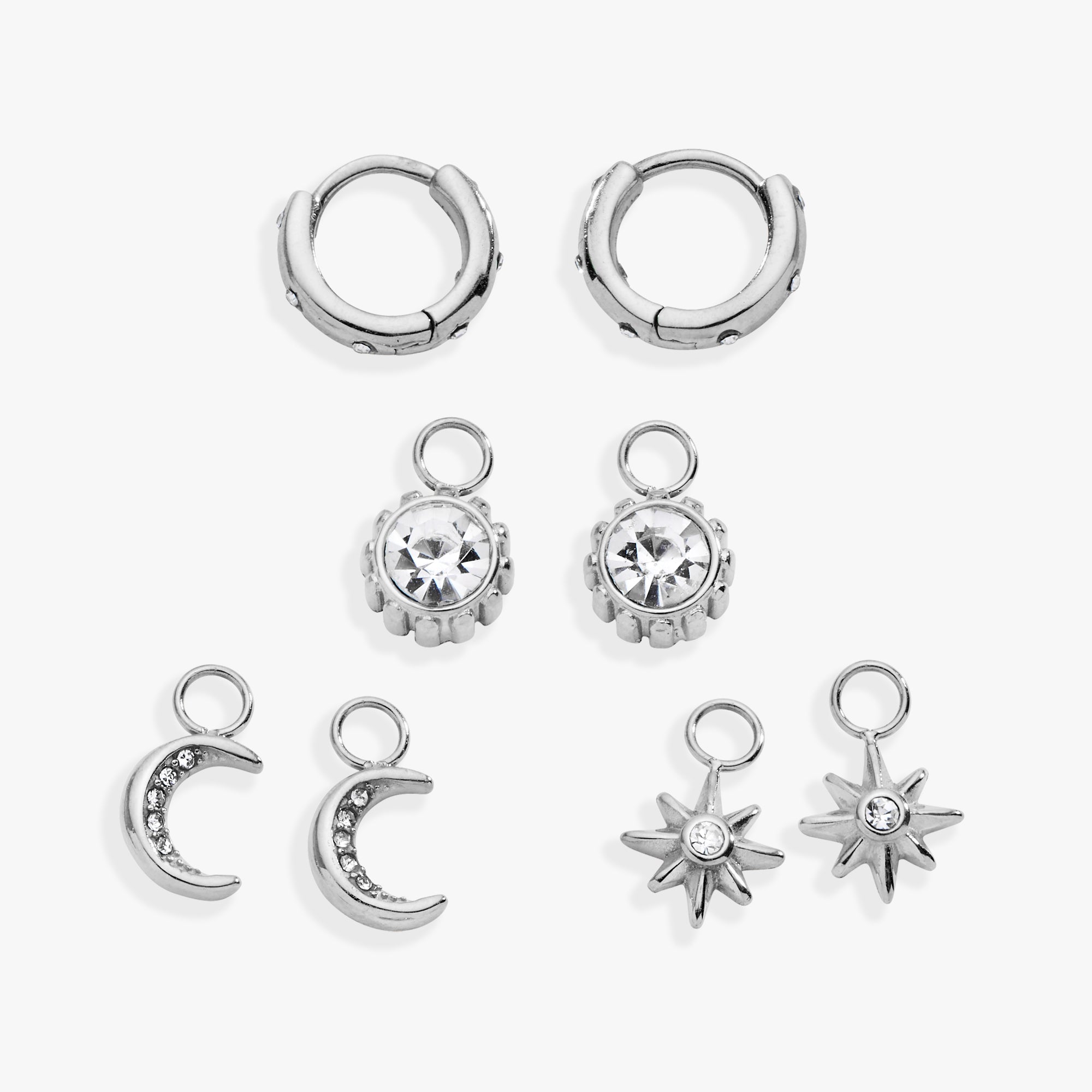Celestial Mix & Match Charm Earring Set of 4