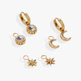 Celestial Mix & Match Charm Earring Set of 4
