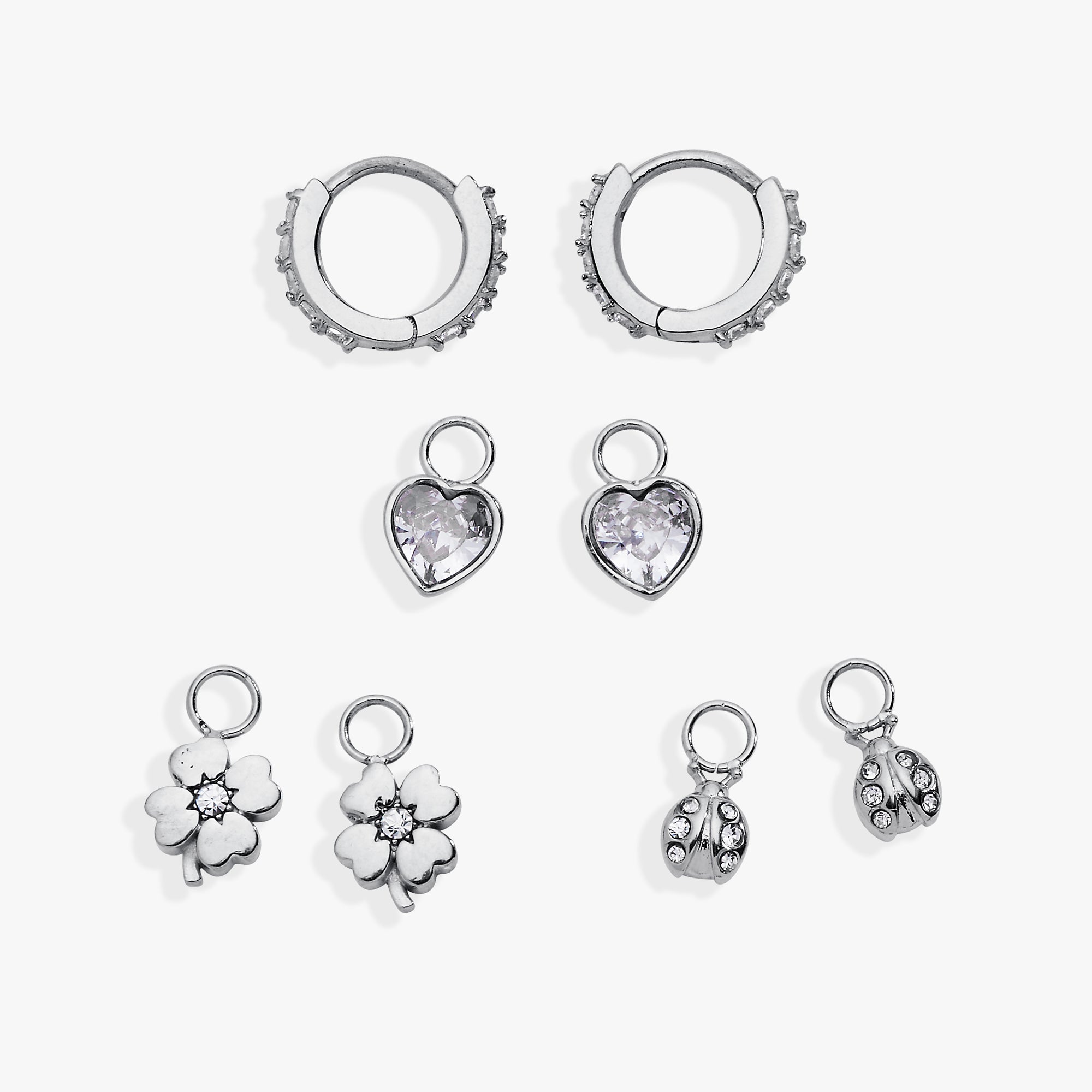 Love & Luck Mix & Match Charm Earring Set of 4
