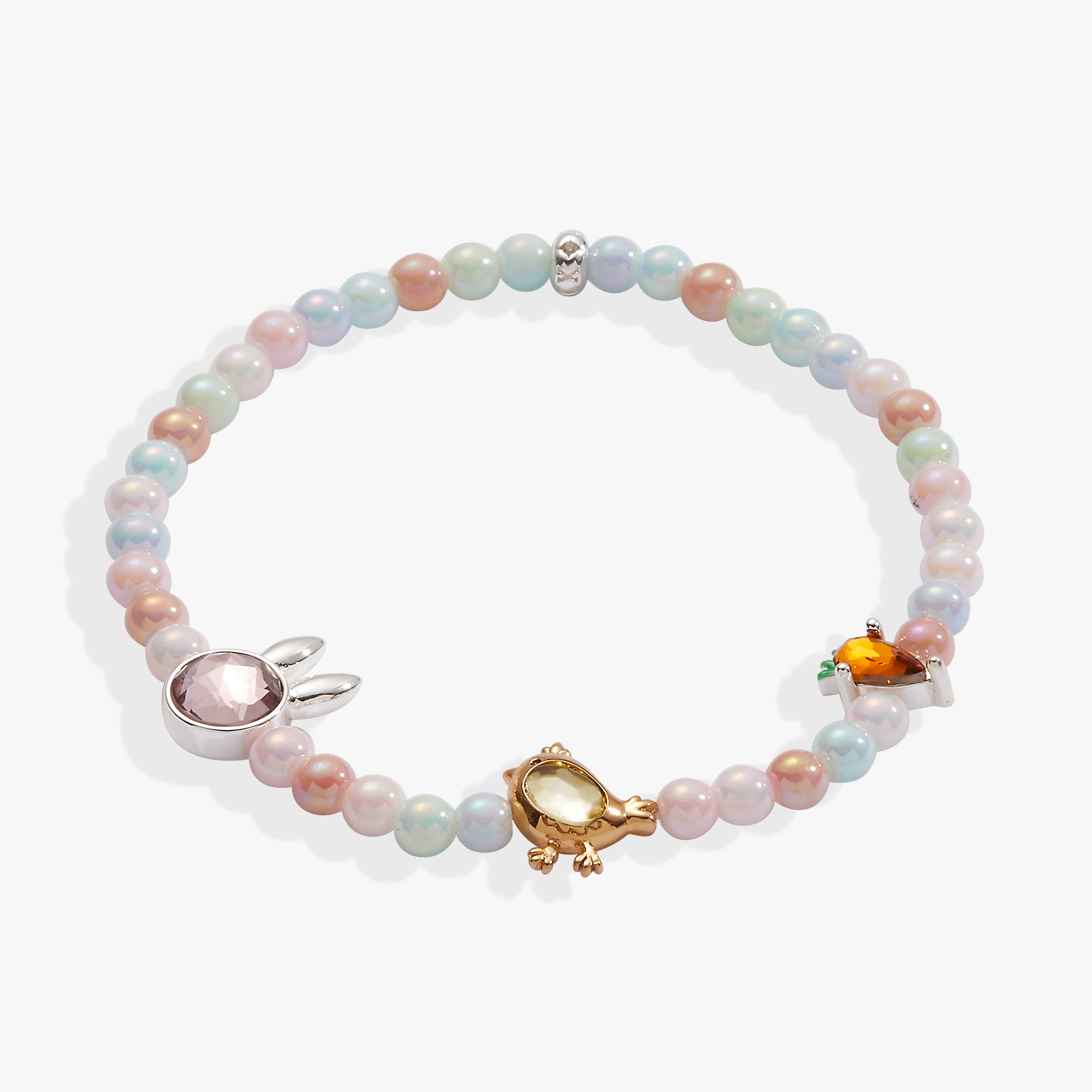 A pastel bead Easter bracelet