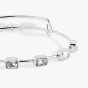 June Birthstone Emerald Cut Bangle