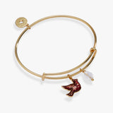 Crystal Cardinal Duo Charm Bangle
