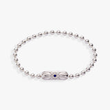 Evil Eye Barrel Closure Bracelet