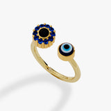 Evil Eye Fidget Spinner Ring