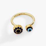 Evil Eye Fidget Spinner Ring
