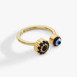 Evil Eye Fidget Spinner Ring
