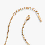 Multi Faceted Chain Anklet