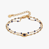 Festival Double Strand Evil Eye Bracelet