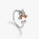 Fluffy Cat Open Ring