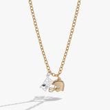 Football 'Touchdown' Duo Charm Pendant Necklace