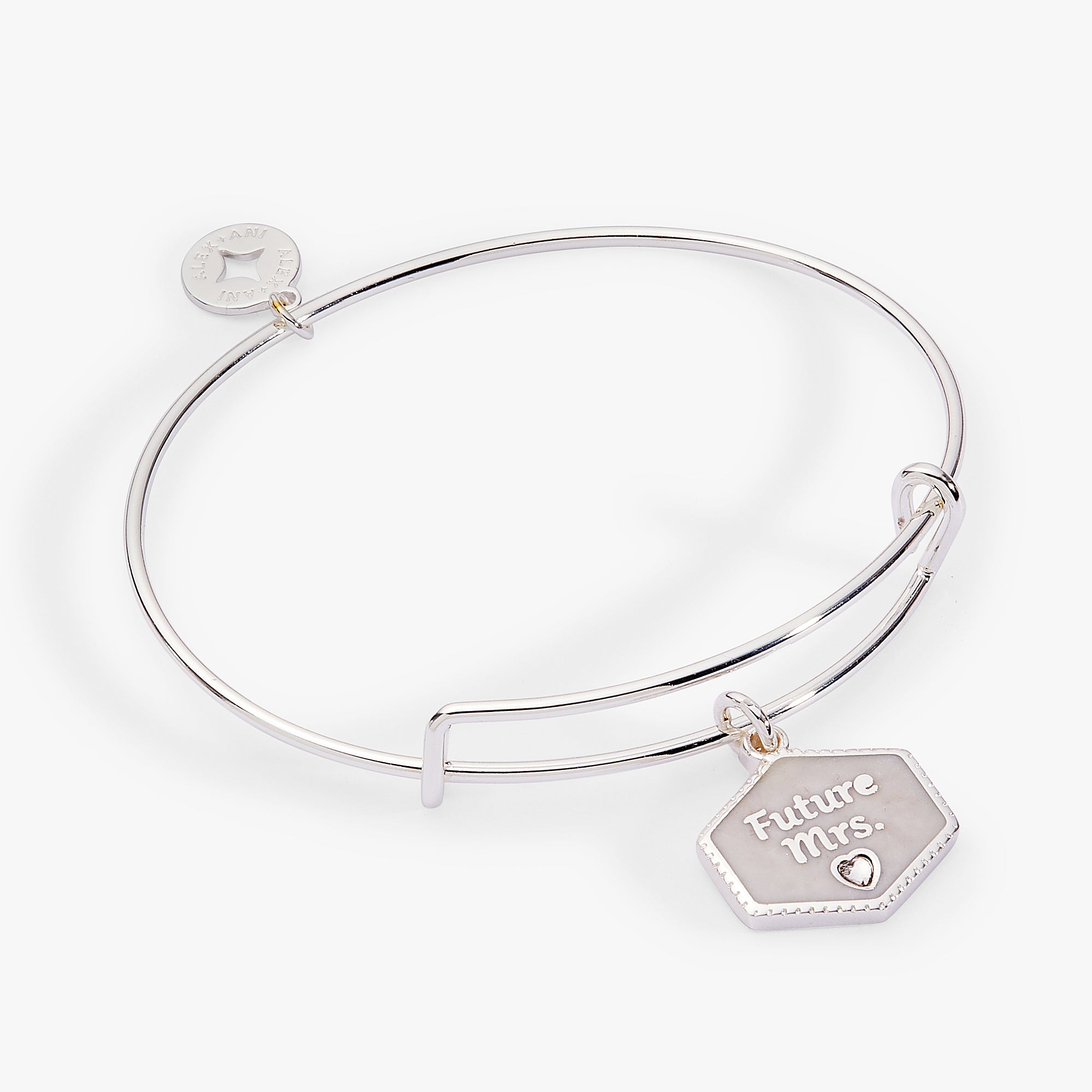 'Future Mrs.' Mother of Pearl Charm Bangle