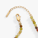 Green Ombre Semi-Precious Beaded Anklet
