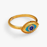 Healing Stone Evil Eye Ring