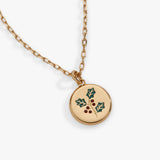 Holly 'Believe In The Magic Of The Season' Pendant Necklace