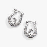 Horse Girl Horseshoe Hoop Earrings
