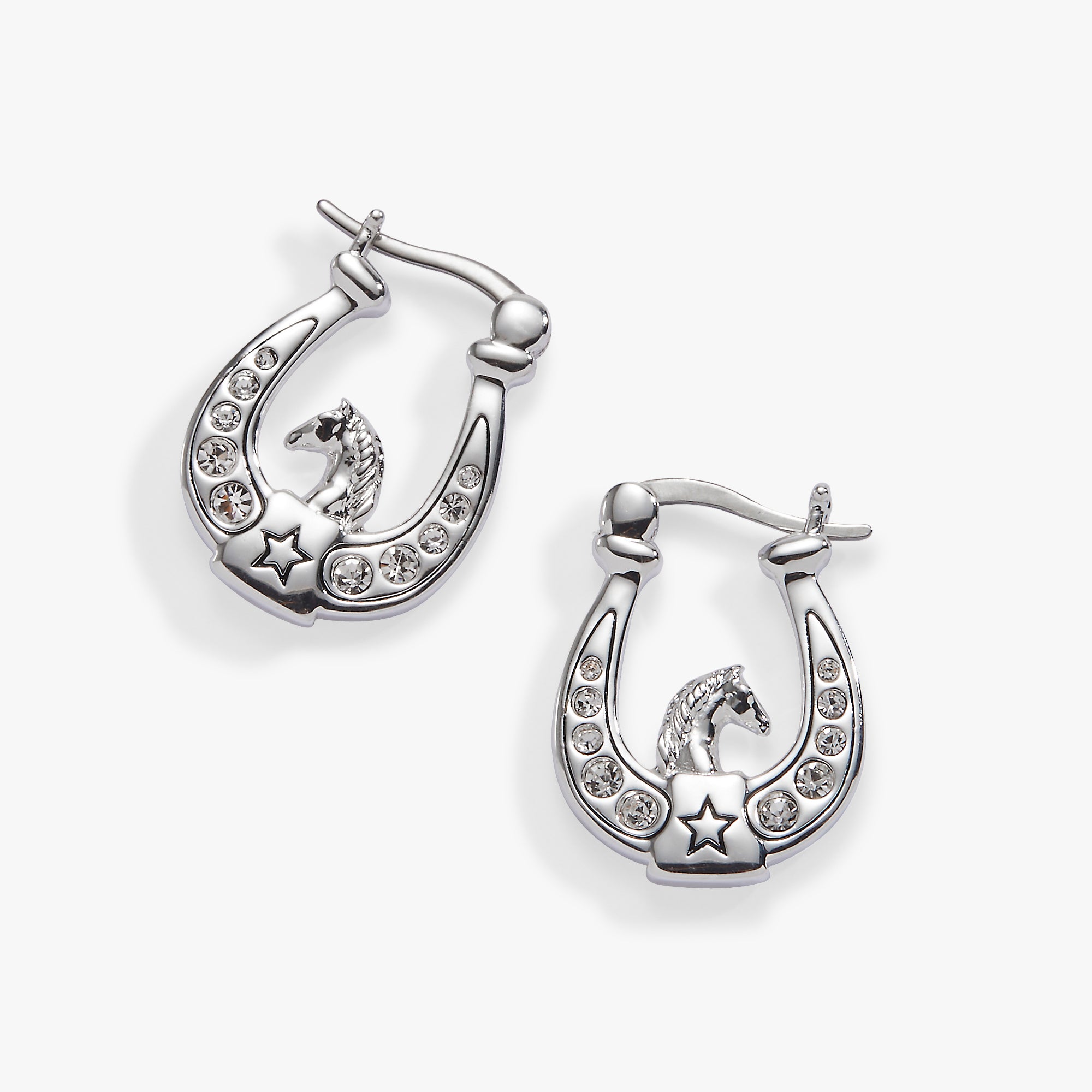 Horse Girl Horseshoe Hoop Earrings