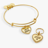 I Love My Dog Bangle & Charm, Set of 2
