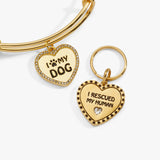 I Love My Dog Bangle & Charm, Set of 2
