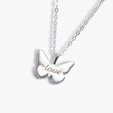 July 'Love' Butterfly Birthstone Pendant