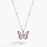 June 'Luck' Butterfly Birthstone Pendant