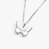 June 'Luck' Butterfly Birthstone Pendant