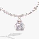 'Kiss The Cook' Apron Charm Bangle