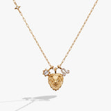Leo Zodiac Charm Cluster Necklace