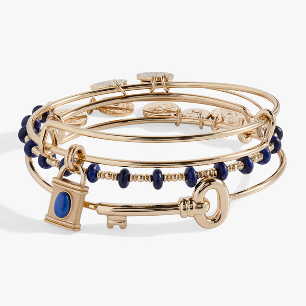 Lock and Key Bangle Set of 3 | Alex and Ani – ALEX AND ANI
