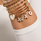 Love XOXO Bangle Set of 5