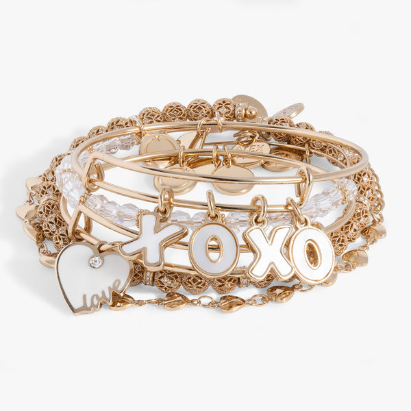 love-and-xoxo-charm-bangle-set