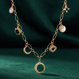 Malachite Charm Necklace