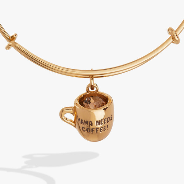 alex and ani coffee mug charm bangle Mama Needs Coffee EWB