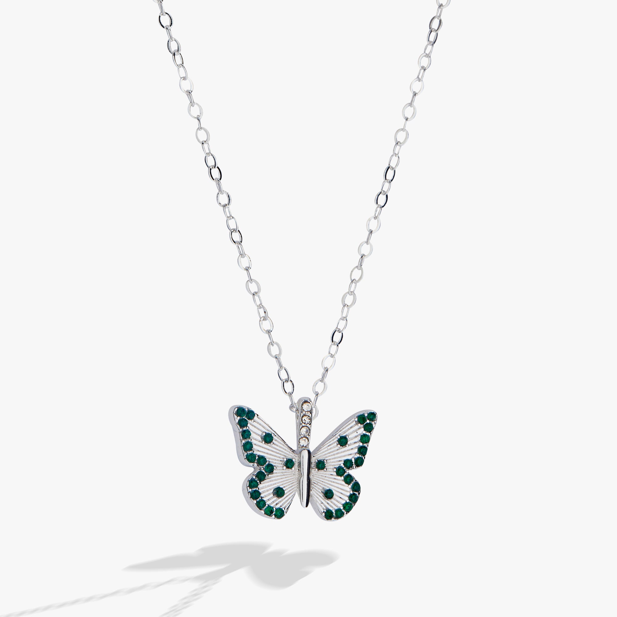May 'Hope' Butterfly Birthstone Pendant