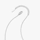 A silver chain extender with a lobster clasp and a small engraved tag reading 'MARCY', shown on a clean white background.