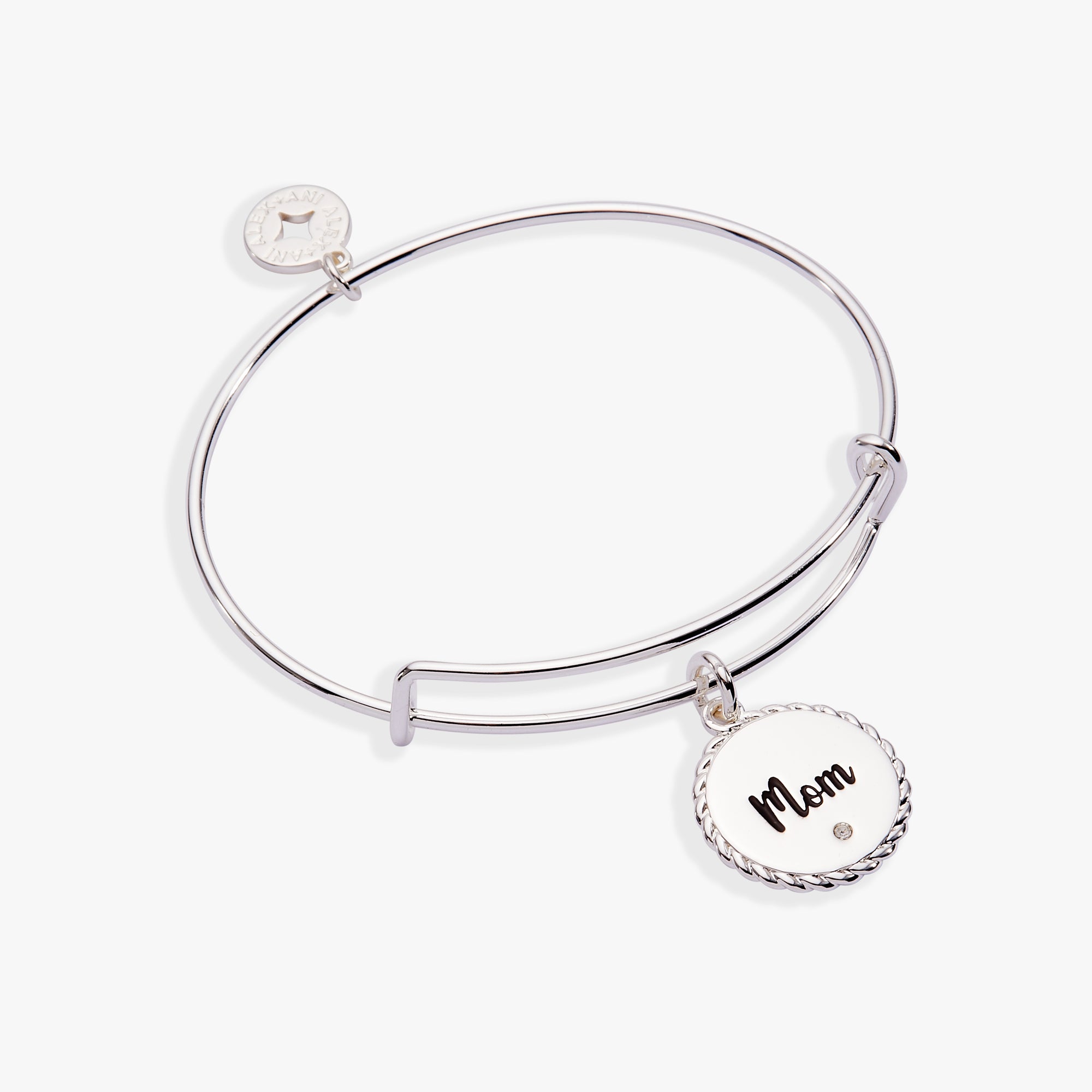 Mom 'Bonded By Love, Connected For Life' Charm Bangle