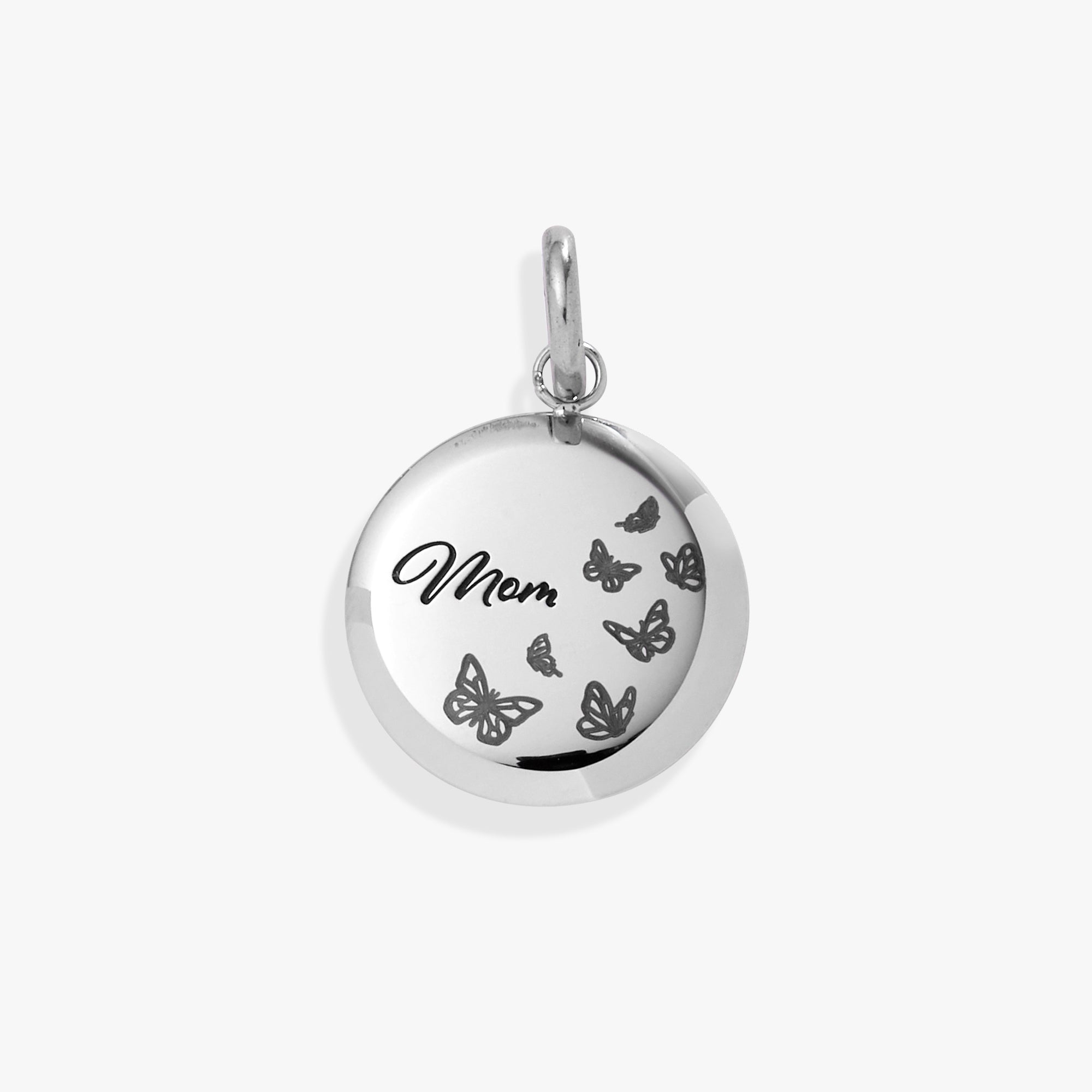 Mom Butterfly Disc Charm