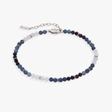 Blue Ombre Semi-Precious Beaded Anklet
