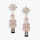 Nutcracker & Snowflake Drop Earrings
