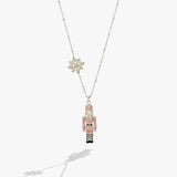 Nutcracker & Snowflake Pendant Nekclace