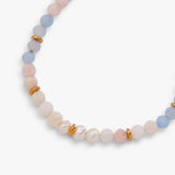 Sandy Peach Ombre Semi-Precious Beaded Anklet