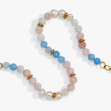Sandy Peach Ombre Semi-Precious Beaded Bracelet