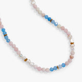 Sandy Peach Ombre Semi-Precious Beaded Necklace