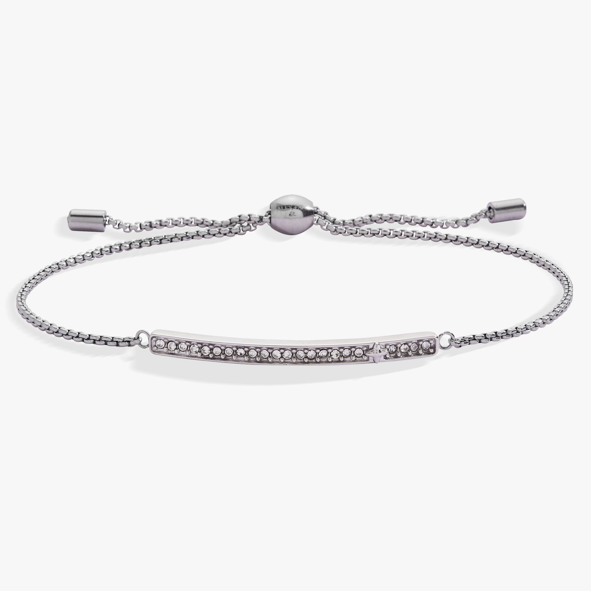April Everyday Birthstone Pave Bolo Bracelet