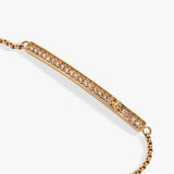 April Everyday Birthstone Pave Bolo Bracelet