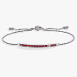 July Everyday Birthstone Pave Bolo Bracelet