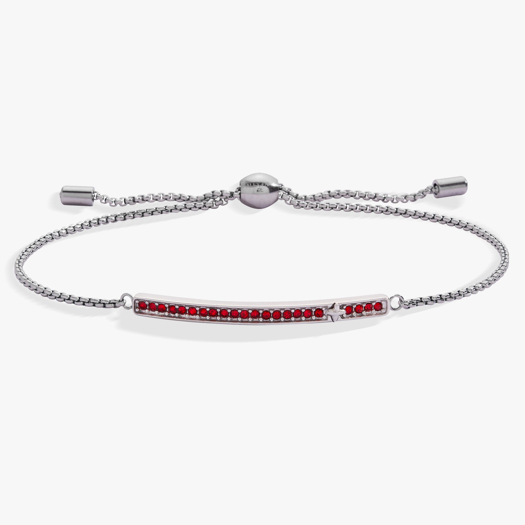 July Everyday Birthstone Pave Bolo Bracelet